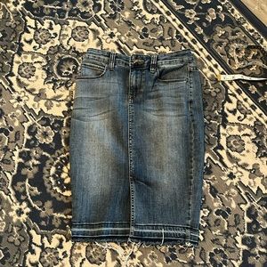 Dark Blue Denim Pencil Skirt